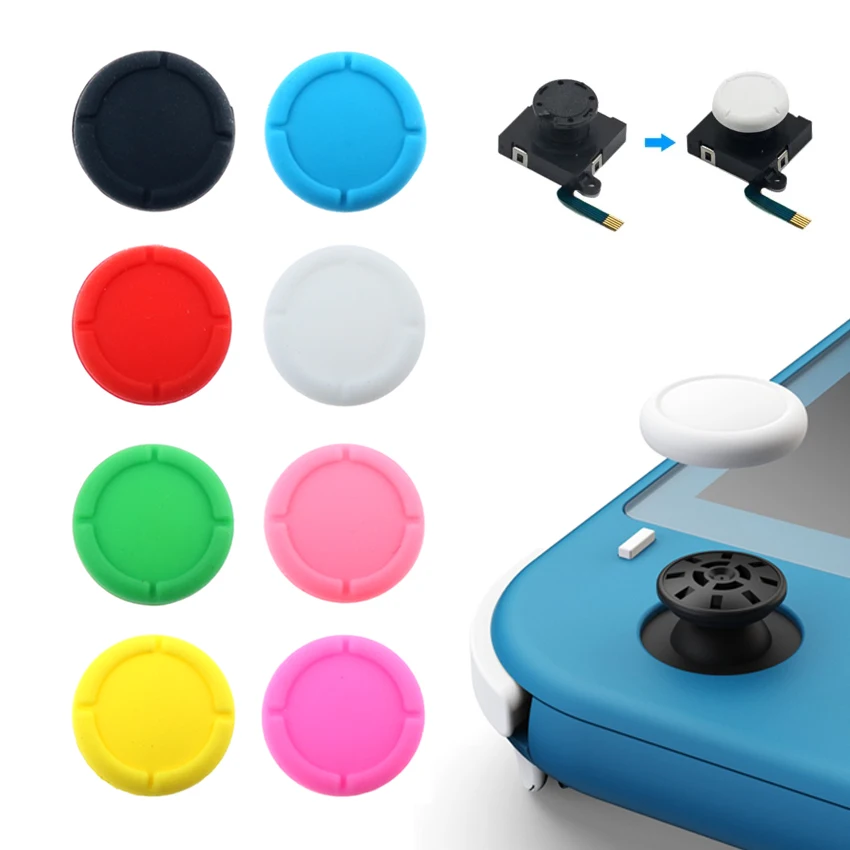 YuXi 2 шт. для контроллера Nintendo Switch Joy-Con 3D аналоговая крышка джойстика Стик кнопки