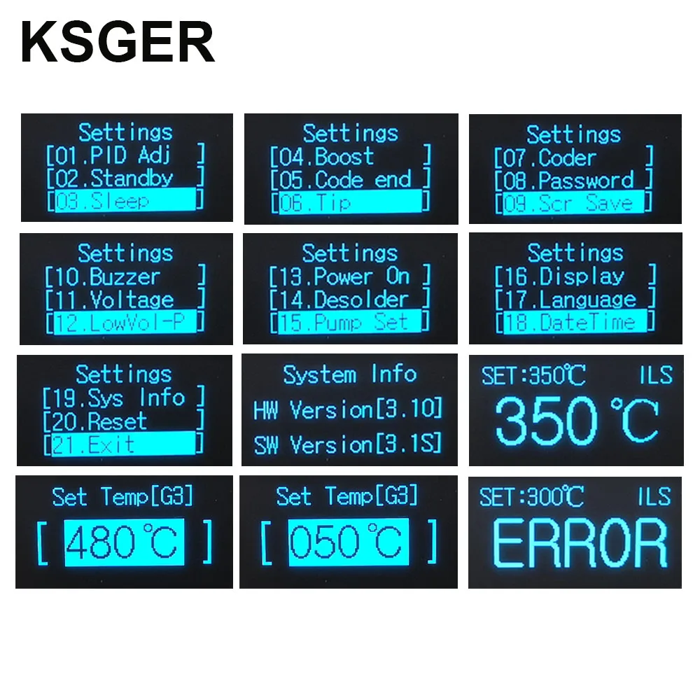 KSGER T12 паяльник STM32 V3.1S OLED DIY пластик FX9501 ручка электрические инструменты быстрый нагрев T12 железные наконечники 8s банки