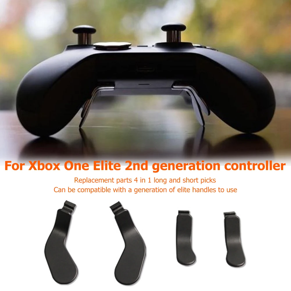 

4PCS Metal Paddles Hair Trigger Locks for Xbox Elite Wireless Controller Series 2 Replacement Parts
