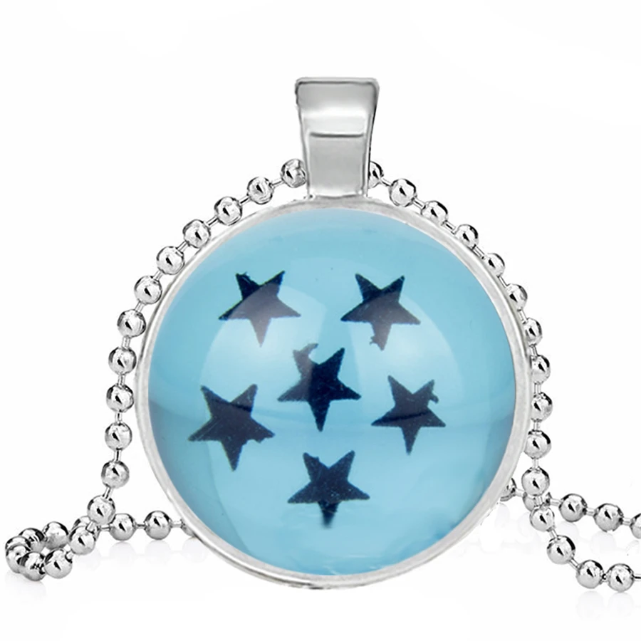 Dragon Ball Z ожерелья со звездами японского аниме ожерелье оранжевый ручной работы