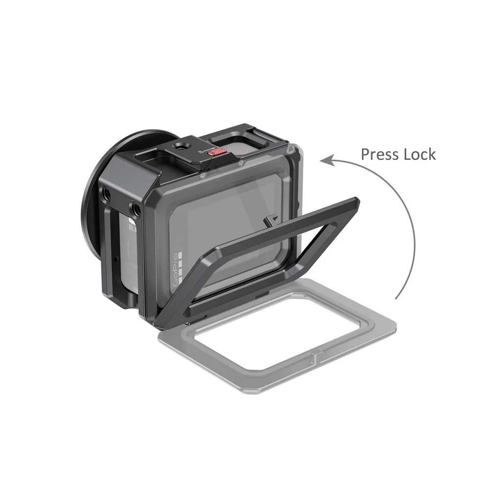 SmallRig HERO 8 Vlogging Cage for GoPro HERO8 Black w/ Two cold shoe mounts multiple 1/4”-20 holes & a 52mm filter adapter 2505 |