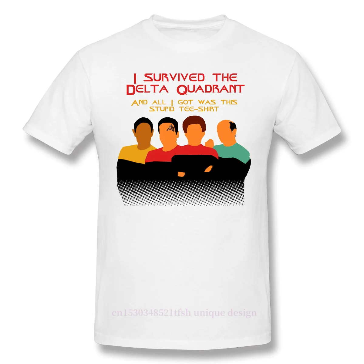 

Voyages In The Delta Quadrant Fashion TShirt Design Star Trek Science Fiction Series Space Travel Shirt Cotton T-Shirt Oversize