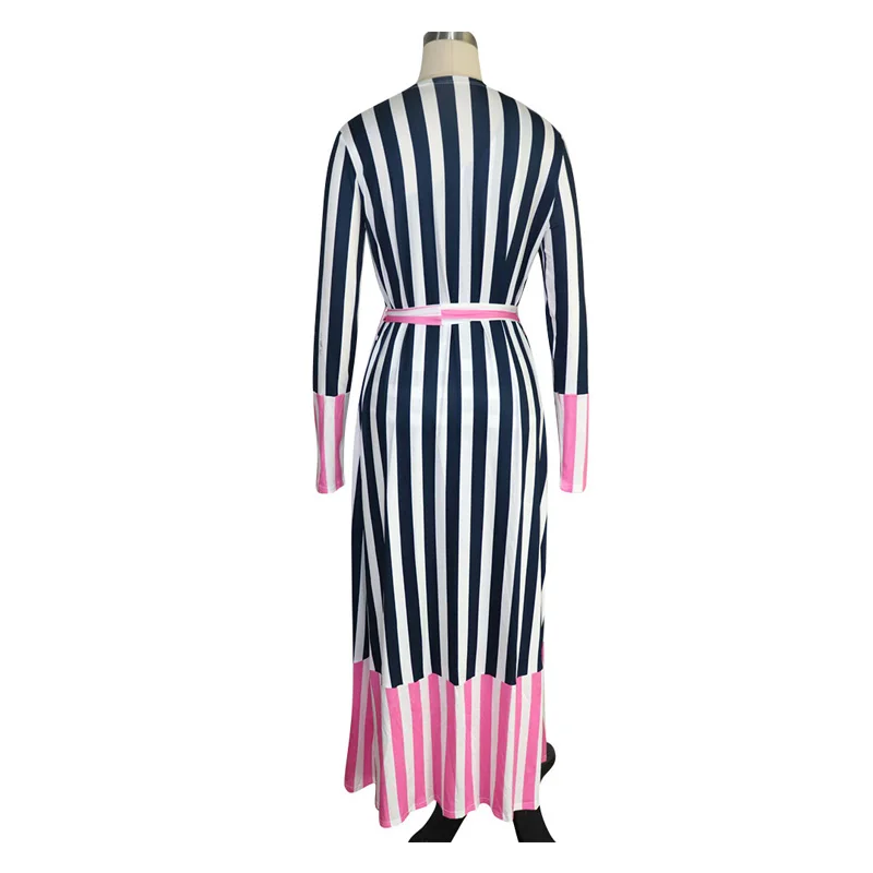Rainbow Striped Swimwear 2 Piece Set Summer Clothes for Women One Shoulder Bodysuit and Full Sleeve Sashes Candigan Beach Outfit |