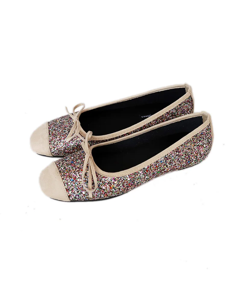 

Summer Shoes Ladies Women's Moccasins Round Toe Crystal Shallow Mouth Female Footwear Casual Sneaker Slip-on 2021 Boat New Drivi