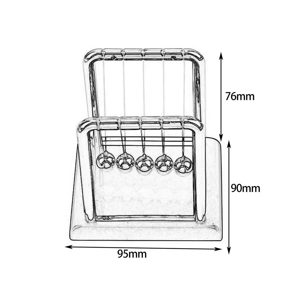 

Newton shake basketballDecorative metal cradle swing ball science swing steel balance ballHome office decoration