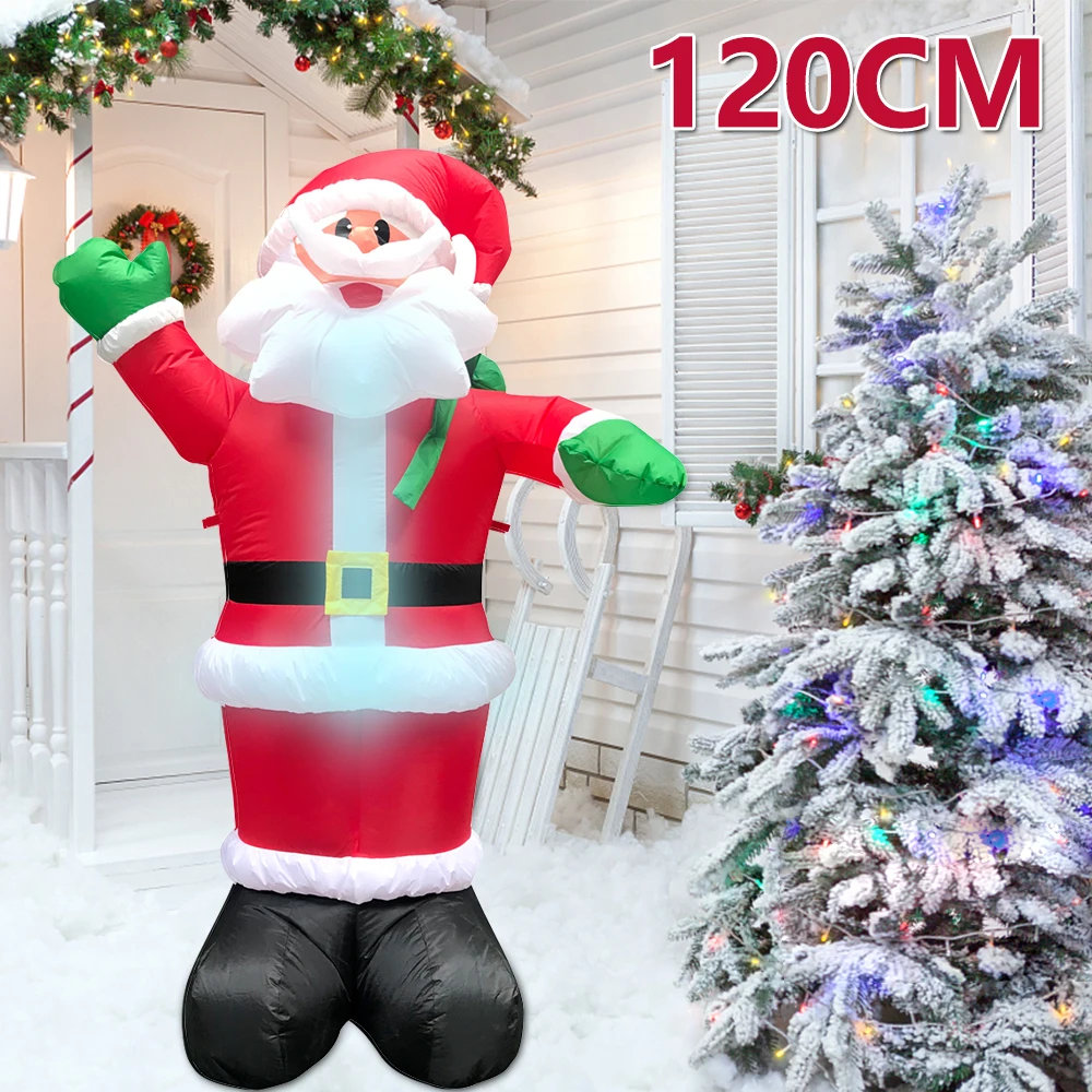 

Inflatable Santa Claus with LED Light 47 Inch Commercial Inflatable Santa Decor with Blower for Outdoor Yard Lawn Xmas Decor