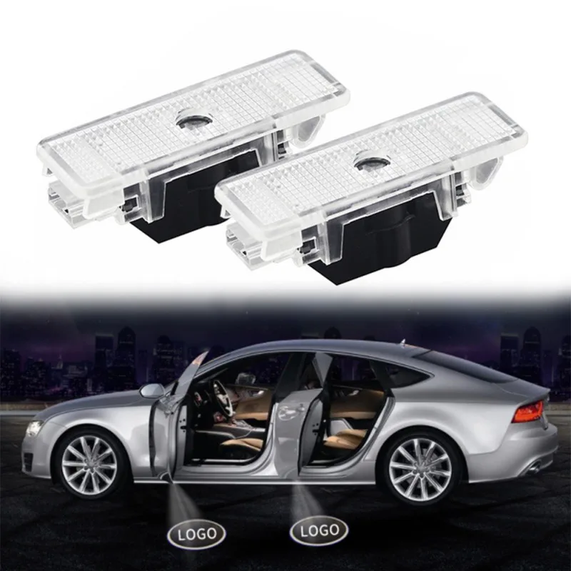 2 шт. светодиодный фонарь для двери эмблема Призрачная тень свет с логотипом