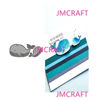 jmcraft 2021 new marine life whale 7 metal cutting die for scrapbooking practice hands on diy album card handmade tool