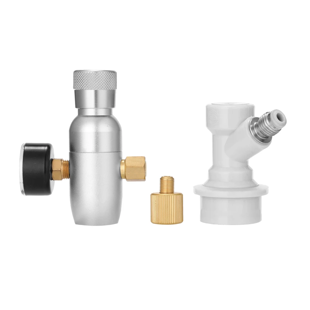Homebrew Kegging с шариковым замком, пивной аксессуар, регулируемое СО2 зарядное устройство, пивоваренное пиво, инструмент для напитков, редукционный клапан давления