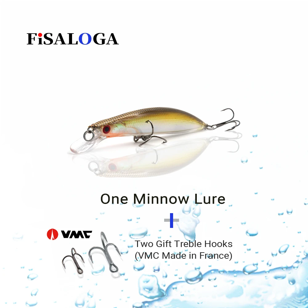 Рыболовная Снасть FiSALOGA медленно тонущий гольян рыболовная приманка 115 мм 13 г