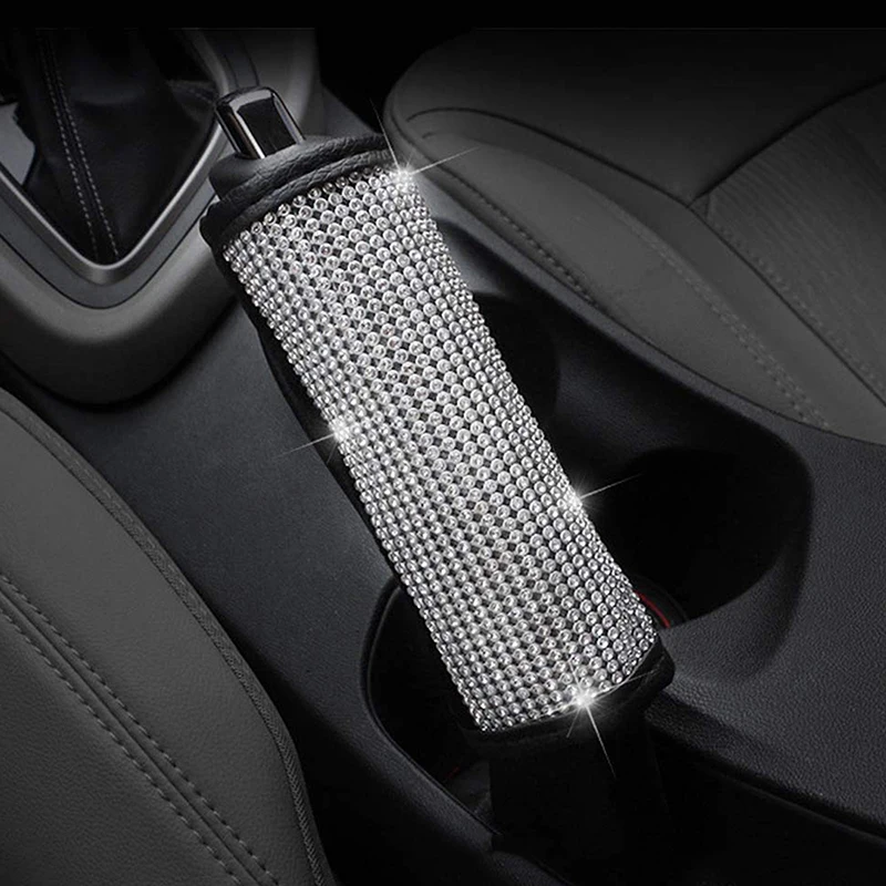 Car Interior Diamond-studded Hand Brake Cover For CHEVROLET-TAHOE For NISSAN-note For subaru-WRX For TOYOTA-avalon For ford