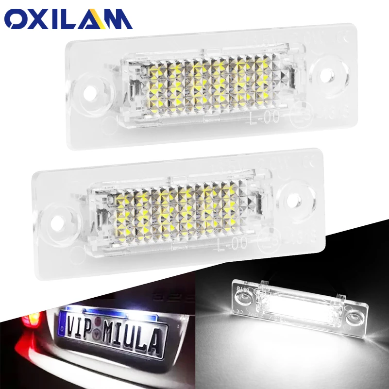 Светодиодный фонарь для номерного знака автомобиля 2 шт. VW Transporter T5 Caravelle Eurovan Passat