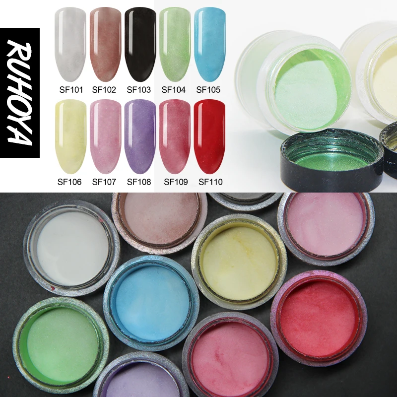 RUhoya Art Infiltrating PowderBeauty маникюрные ногти погружающий полимерный порошок