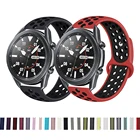 Ремешок для часов Samsung Galaxy Watch Active2 4044 мм, спортивный дышащий силиконовый браслет для Gear S3 Frontier Correa, 2022 мм