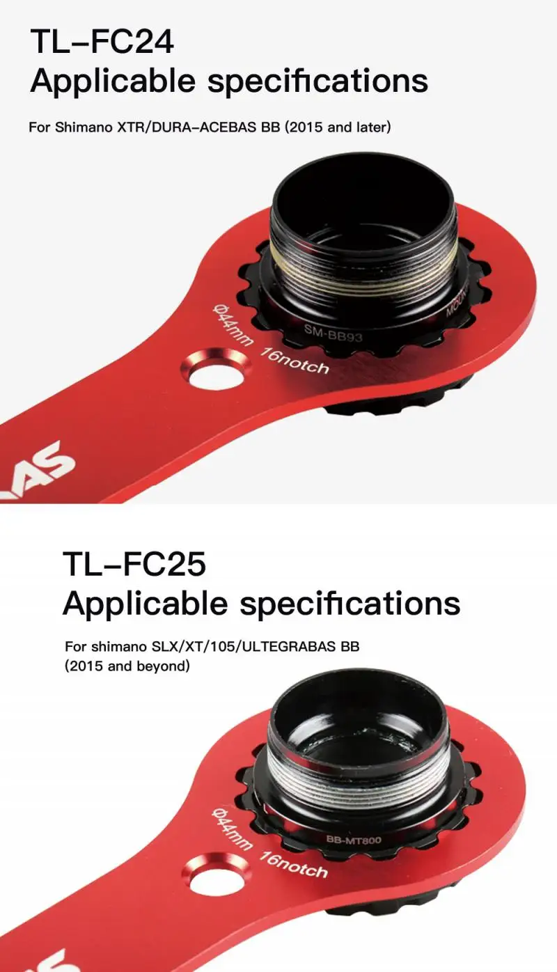 

Aluminum Alloy Shaft Wrench Tool DUB/TL-FC32 25 24 Multi-function BB Wrench Bottom Bracket Spanner Bicycle Cycling Repair Tools