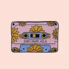 Металлическая эмалированная лента ZF2452 в форме подсолнуха, булавки и броши для женщин и мужчин, булавка для лацкана, рюкзака, сумки, шляпы, значки, подарки