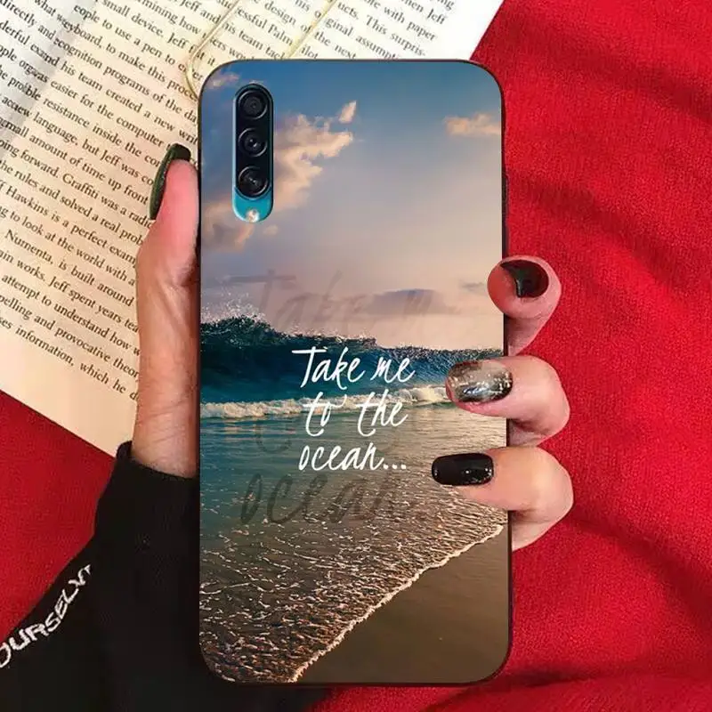 TOPLBPCS путешествие на морском пляже цитаты чехол для задней панели мобильного