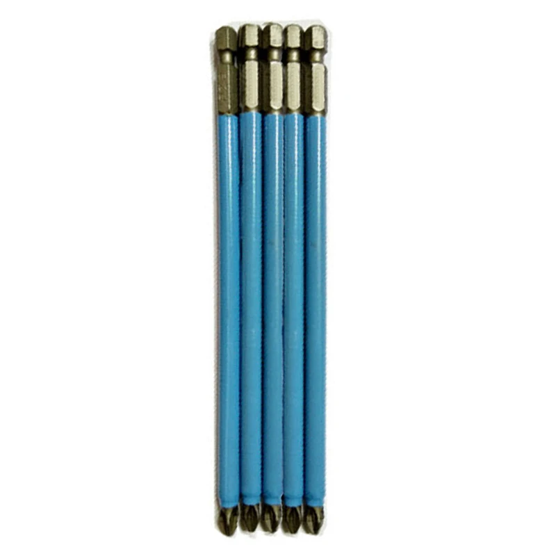 

5pcs/set PH2 Anti-Slip Electric Screwdriver Bit Set Bits 1/4" ( 6.35mm )Hex Shank Magnetic Bits Power Tools Accessories