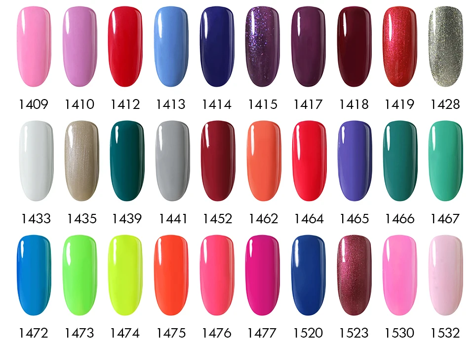 NAILCO 10 шт. Гель-лак для ногтей Светодиодный УФ-гель для жидкость для снятия лака от гель лак для ногтей Блеск долговечный Гибридный гвоздь гель Праймер для ногтей искусство