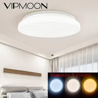led ceiling light dimmable 48w 220v with 3 color adjustable for bedroom livingroom led fixtures modern ceiling lamp