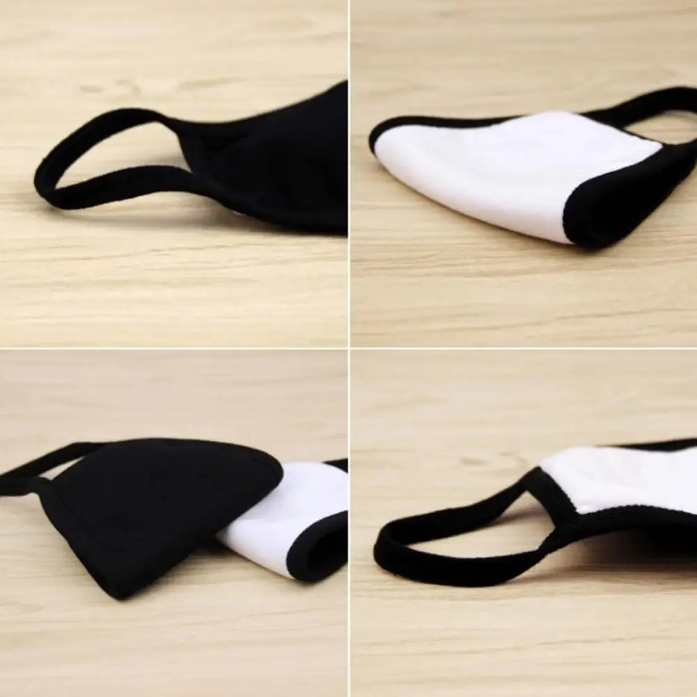 4 шт./компл. Женская Мужская Черная ветрозащитная мультяшная маска для лица с