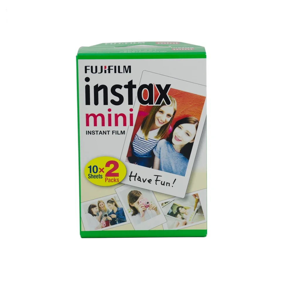 film-20-sheets Оригинальная пленка FUJIFILM Fuji Instax Mini, белая пленка instax mini, 20 листов, мгновенная фотобумага для камеры Instax Mini 8 7s 25 50s SP-1 - Цвет: film-20-sheets