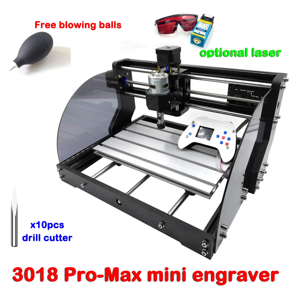 CNC 3018 Pro Max лазерный гравер GRBL DIY PBC фрезерный гравировальный станок по дереву