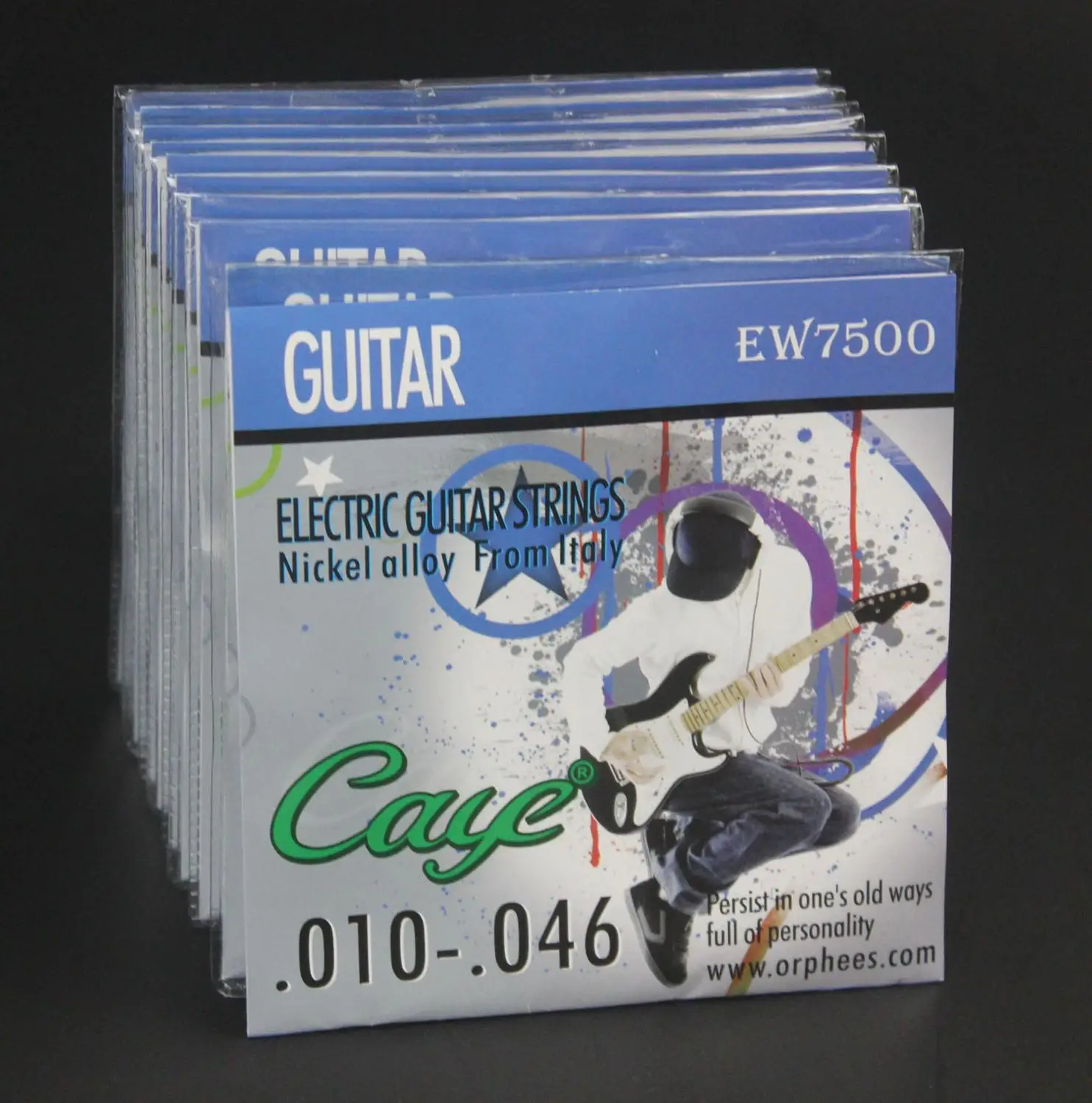 Струны Caye EW7500 из нержавеющей стали и никелевого сплава 010 046 10 упаковок|Детали