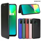 Кожаный чехол из углеродного волокна для Oppo A15 A16 F17 Realme7 Pro X7 Q2 Q2i визитница полностью откидной Чехол для Realme 7 дюймов