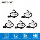 5 шт. Гарнитура Walkie Talkie 2Pin PTT Mic, наушники для Kenwood для Baofeng, фотомагнитола, Retevis H777 RT7 RT22 для WLN UV-5R
