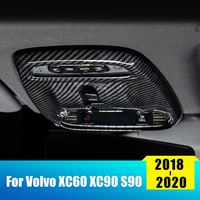 abs chrome car front dome reading light lamp decoration frame cover trim for volvo xc60 xc90 s90 2018 2019 2020 auto accessories