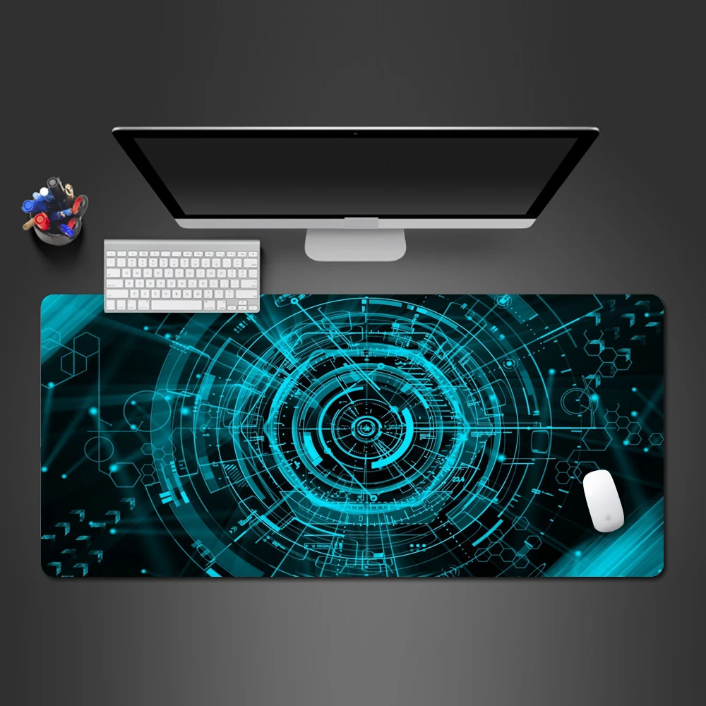 Продвинутый синий кодовый коврик для мыши высокое качество геймеры большие