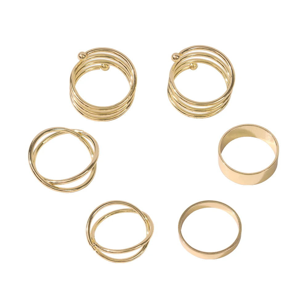 

Combination ring gold ring ring set rings for women gothic brass knuckels hand accessories for women jewelry brand luxury