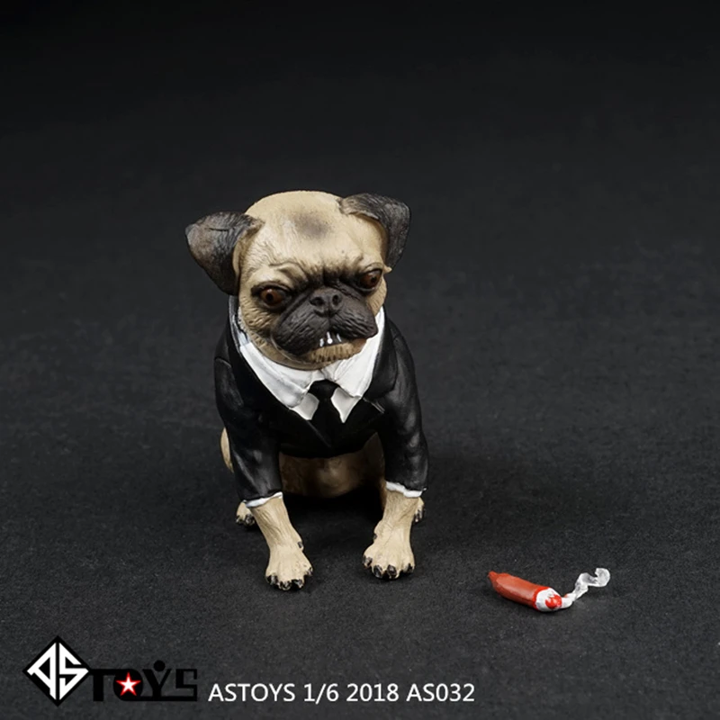 Масштаб 1/6 Starling сигара собака питомец фигурка животного сцена для мужчин в черном