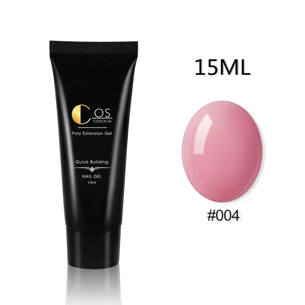 15ML 004 COSCELIA 30/15 мл полигель для ногтей акриловый строительный гель для наращивания ногтей строительный гель УФ лак для ногтей для маникюра дизайн ногтей - Цвет: 15ML 004
