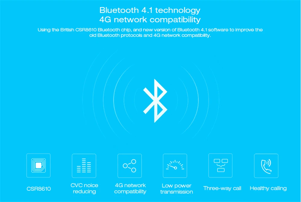 Оригинальные беспроводные наушники Xiaomi Bluetooth Youth Edition гарнитура 4 1 Mi со встроенным