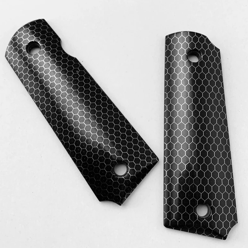 2 шт. тактика пистолет 1911 ручки черный C-Tek соты шаблон смолы пользовательские CNC