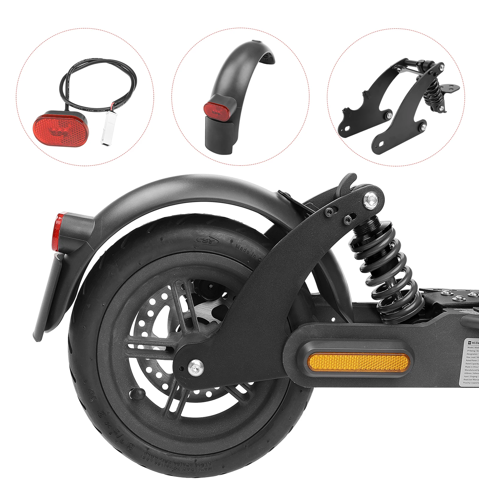 Scooter Accessories Electric Rear Shock Absorption Part Absorber Kit For Xiaomi Mijia M365 Pro Front Suspension Fork | Спорт и