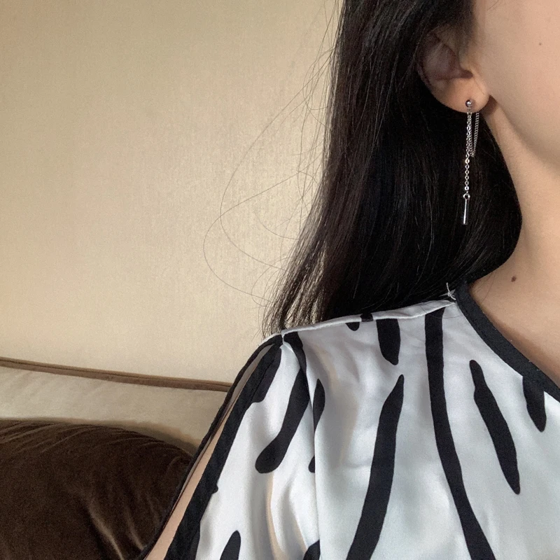 

Personality Design Metal Earrings For Women Fashion Accessories Jewelry Metallic Chain Dangle Drop Earrings Party Gifts
