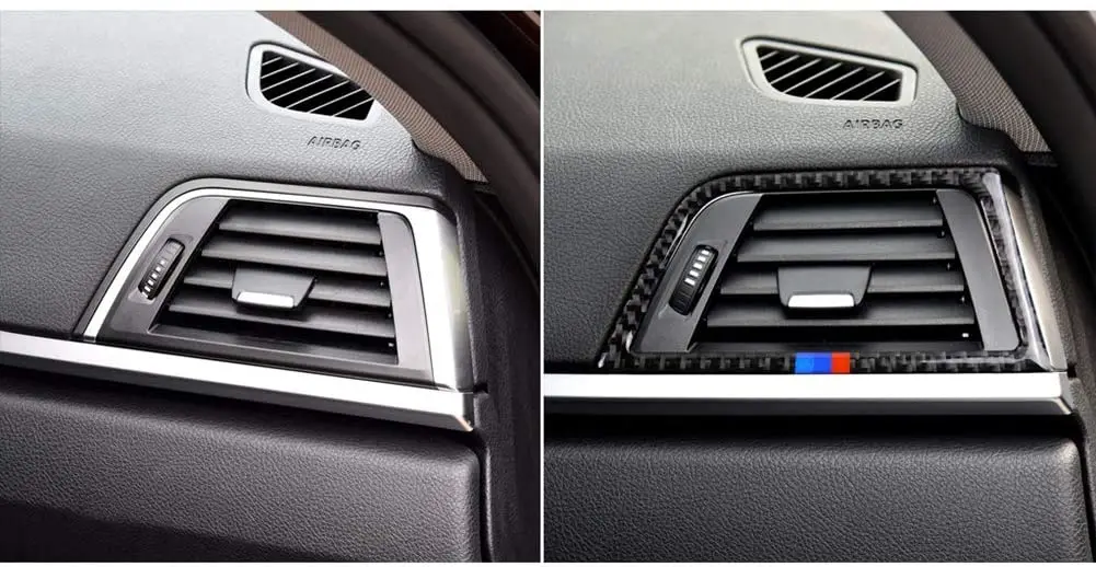 Наклейка на решетку вентиляционного отверстия автомобиля со стороны