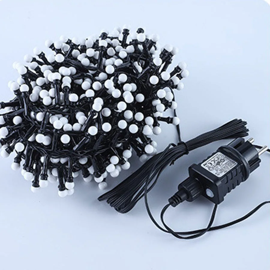 

10M 500 LED Cherry Ball Christmas Fairy Light 220V EU Plug For Wedding Party Holiday Decor String Outdoor Garland Light