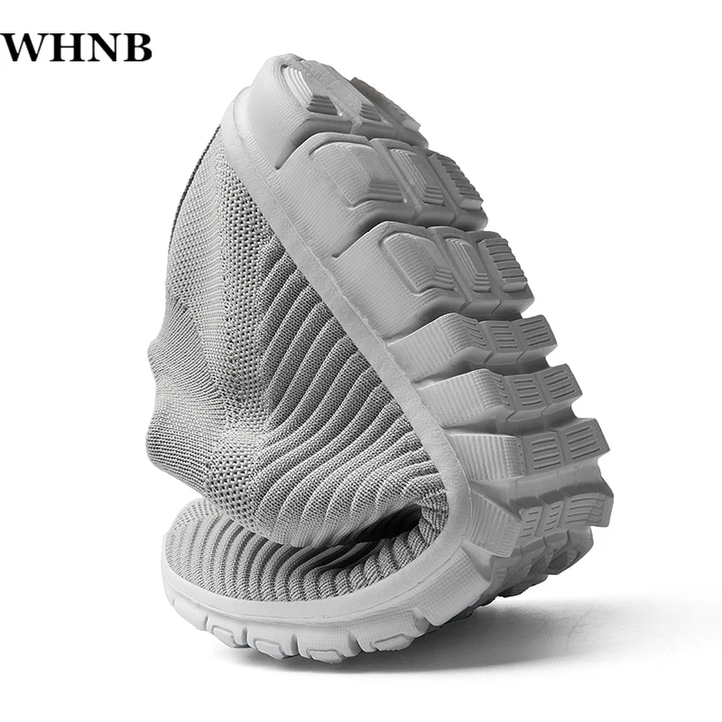 

WHNB Men's Casual Shoes Light and Soft Unisex Men Women Lovers Walking Sneakers Breathable Flat Sock Shoes Size 35-47