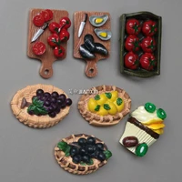 simulation food tomato oyster seafood fruit grape blueberry lemon ice cream cup refrigerator stickers magnetic stickers