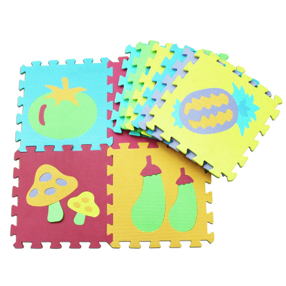 10 шт./компл. Детские наколенники для ползания напольный коврик из ЭВА с номерами