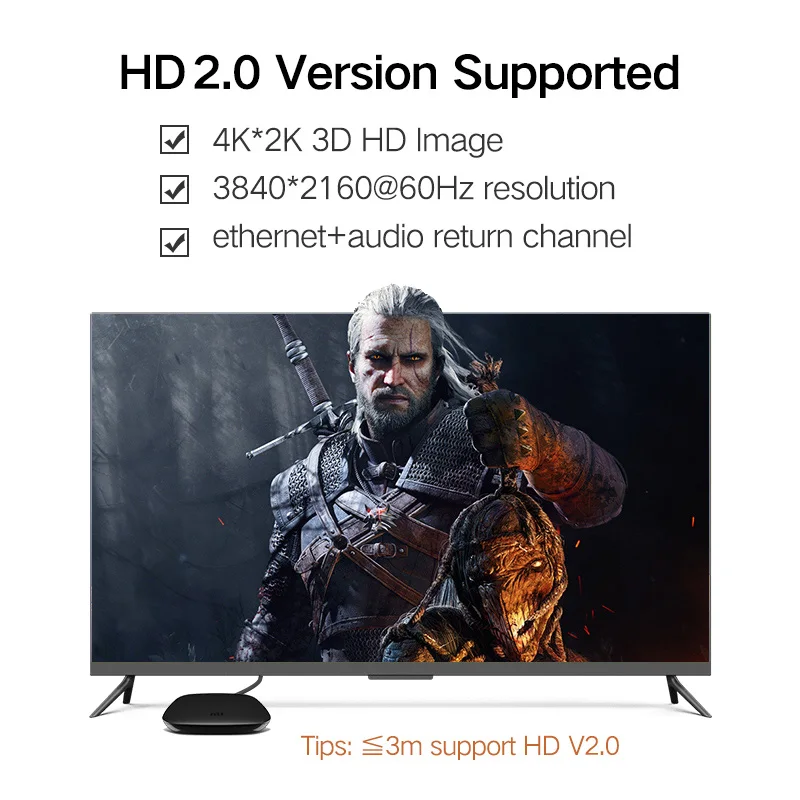 Ugreen высокоскоростной HDMI кабель для Xiaomi Mi Box PS4 сплиттер переключатель 1 м 2