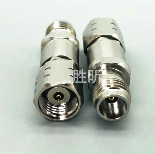Adaptador de prueba de onda de 1,85mm, conector hembra a macho de 2,4mm, acero inoxidable, alta frecuencia, DC-50G-1
