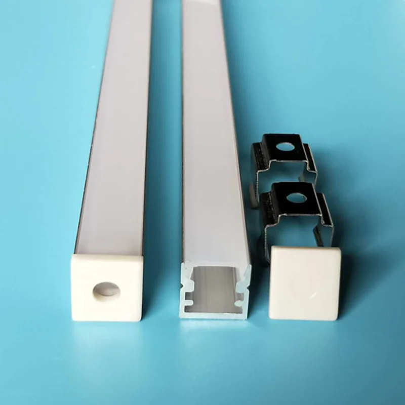 

Бесплатная доставка 50 м/лот Светодиодная лента в алюминиевом канале с молочно-белый/прозрачная крышка 2 м для 3528 5050 5630 Светодиодные полосы, а...