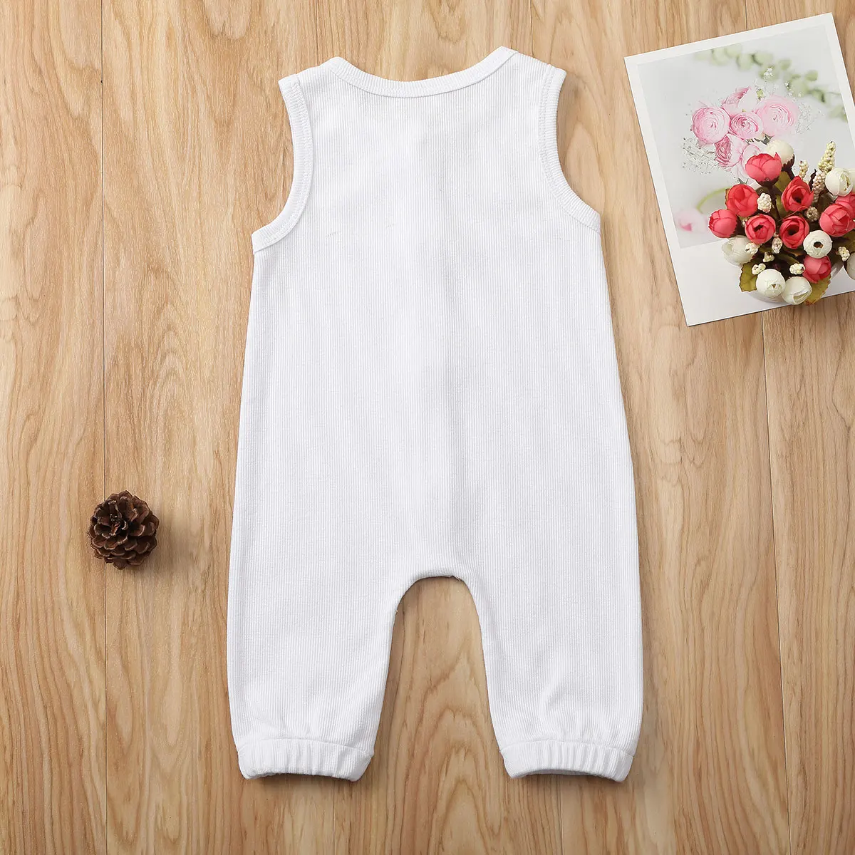 Комбинезон для новорожденных девочек и мальчиков 0-24 месяцев без рукавов