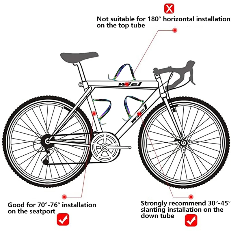 Алюминиевый держатель для бутылки с водой горного/дорожного велосипеда цветная