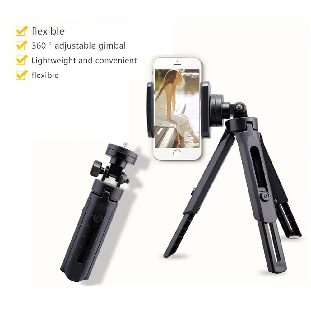 Мини штатив для телефона портативный Настольный камеры селфи со съемной шаровой